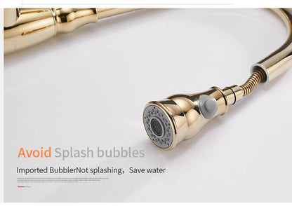 Kitchen Mixer Gold Pull Out Kitchen Faucet Deck Mount Kitchen Sink