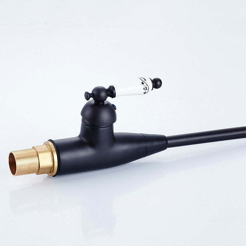 Kitchen Faucets Brass Black Bathroom Faucet For Basin Single Handle