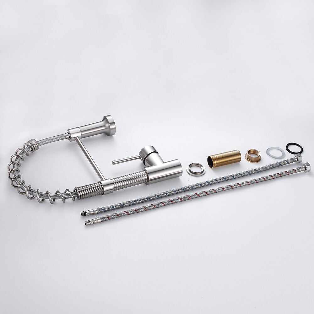 Kitchen Faucets Brushed Nickel Faucets for Kitchen Sink Pull Down