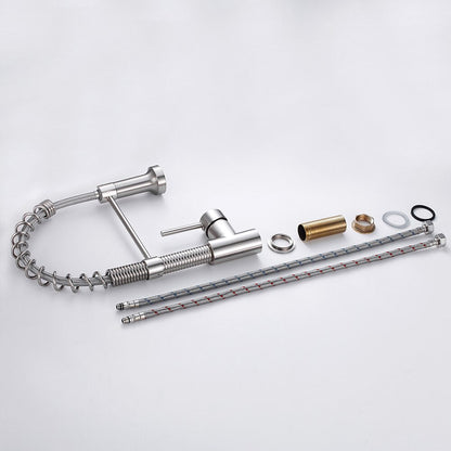 Kitchen Faucets Brushed Nickel Faucets for Kitchen Sink Pull Down