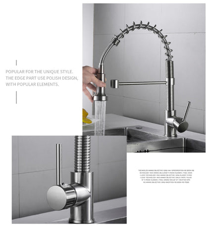Kitchen Faucets Brushed Nickel Faucets for Kitchen Sink Pull Down
