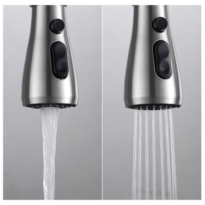 Kitchen Faucets Brush Brass Faucets for Kitchen Sink  Single Lever