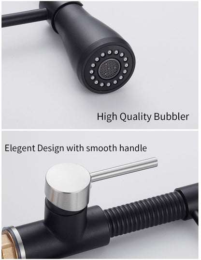 Kitchen Faucets Brush Brass Faucets for Kitchen Sink  Single Lever