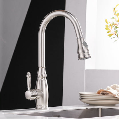 Kitchen Mixer Gold Pull Out Kitchen Faucet Deck Mount Kitchen Sink