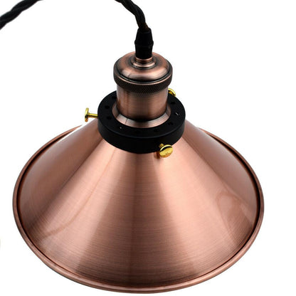 Cone Shade 2M Pendant Light Copper Ceiling Hanging Pendant Lamp ~3379