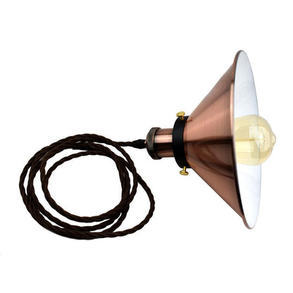 Cone Shade 2M Pendant Light Copper Ceiling Hanging Pendant Lamp ~3379