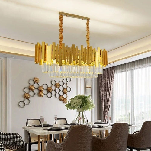 Luxury Living Room Crystal Gold Chandelier~4117