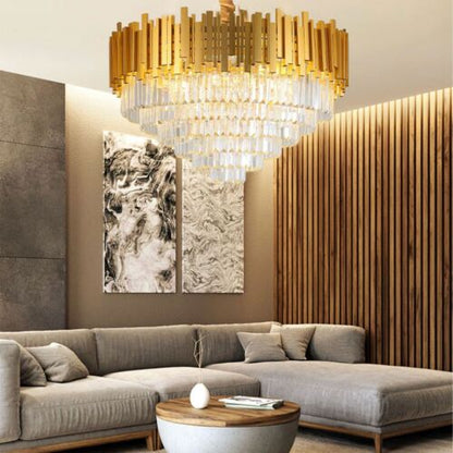 Luxury Living Room Crystal Gold Chandelier~4117