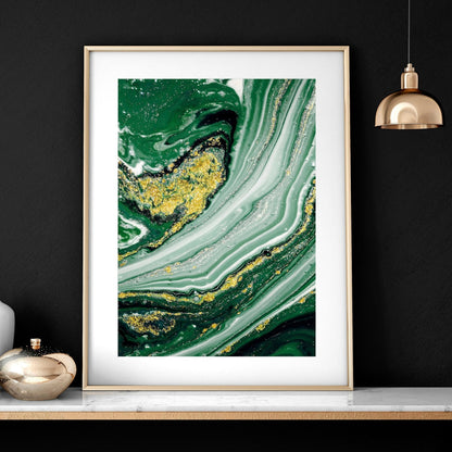 Wall abstract art | set of 3 Marble wall art prints