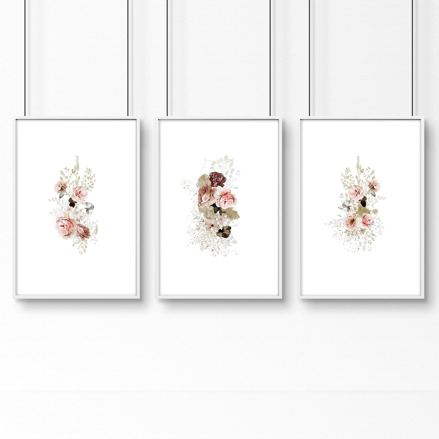 Art for the kitchen | set of 3 Shabby Chic wall art prints