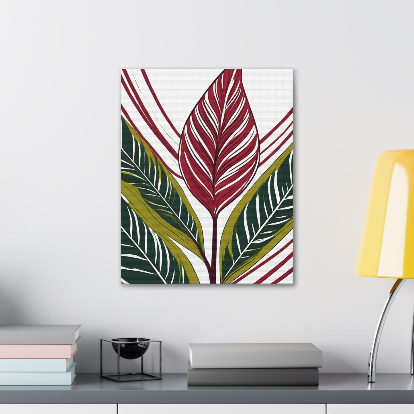 Wall Art Decor - Canvas Print Artwork - Floral Line Art Print 8331.jpg