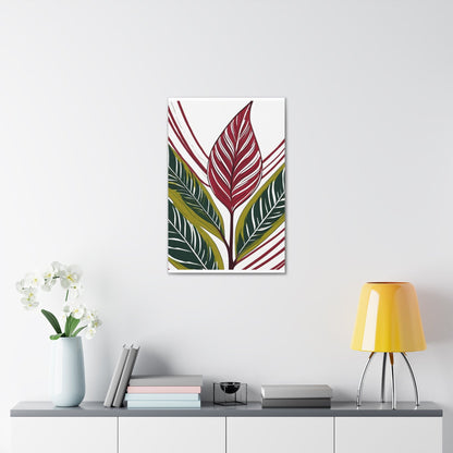 Wall Art Decor - Canvas Print Artwork - Floral Line Art Print 8331.jpg