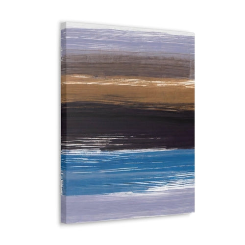 Wall Art Decor - Canvas Print Artwork - Rustic Purple Brown Design