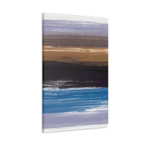 Wall Art Decor - Canvas Print Artwork - Rustic Purple Brown Design