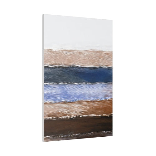 Wall Decor - Giclee Poster Art Print - Rustic Hues Blue Black Brown