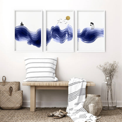 Wall decor Nautical | set of 3 unique wall art prints